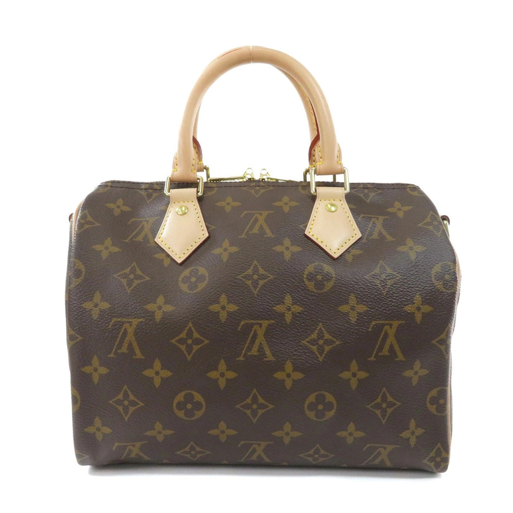 Louis Vuitton Canvas Monogram Bag Bandoulire Speedy Boston Brown